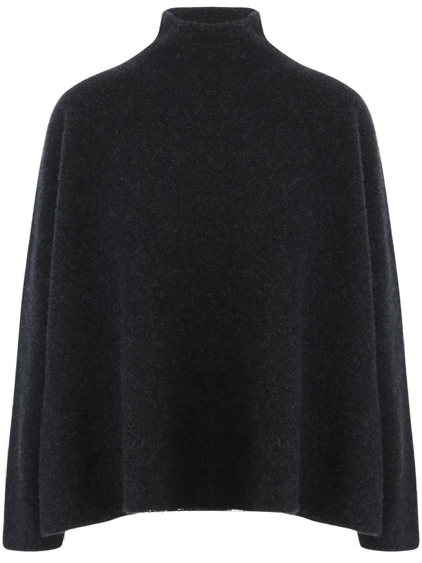 Giorgio Armani High Neck Cashmere Sweater With Dropped Shoulders