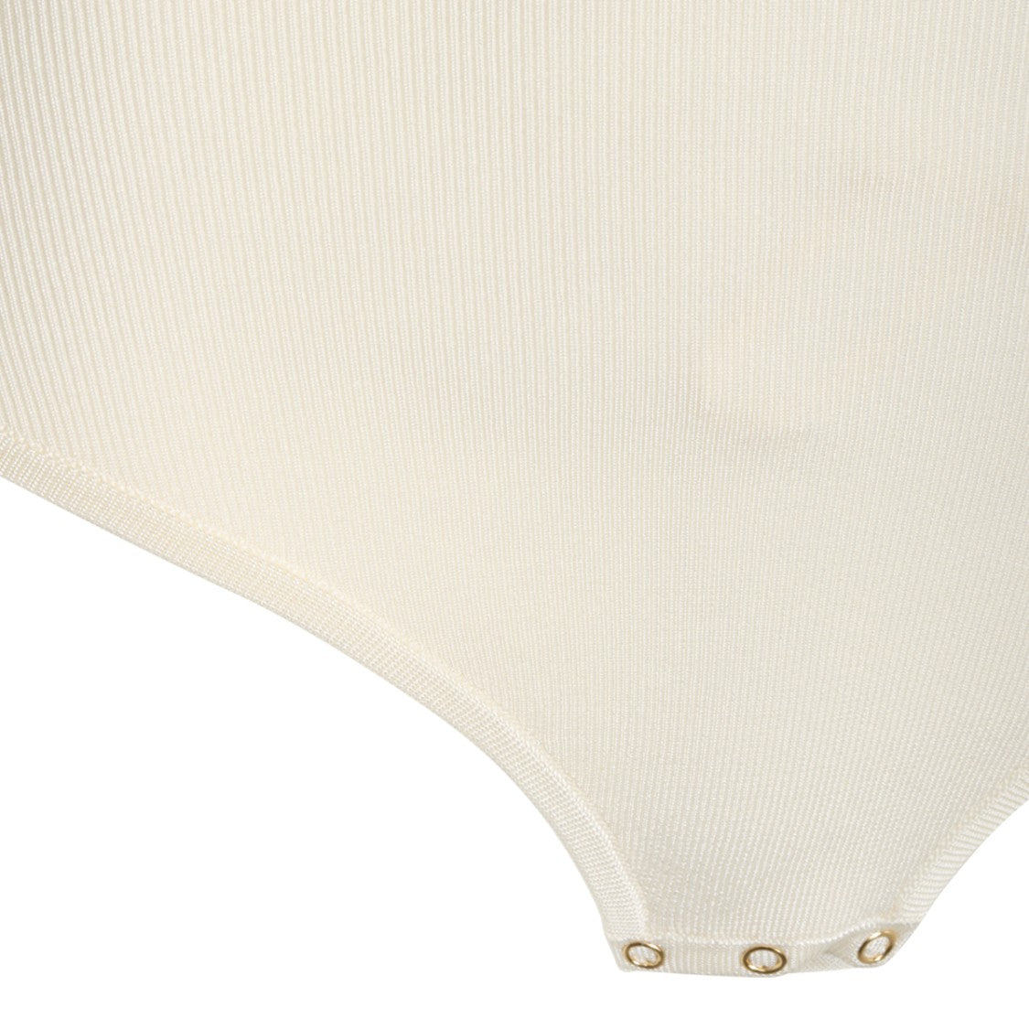 Elisabetta Franchi Butter Stretch Bodysuit Polo Collar