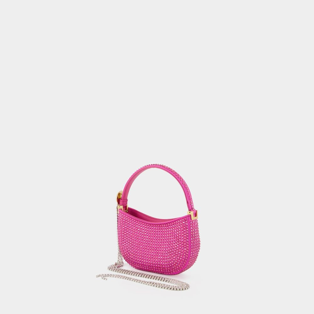 Magda Butrym Micro Vesna Hobo Bag - Pink - Strass