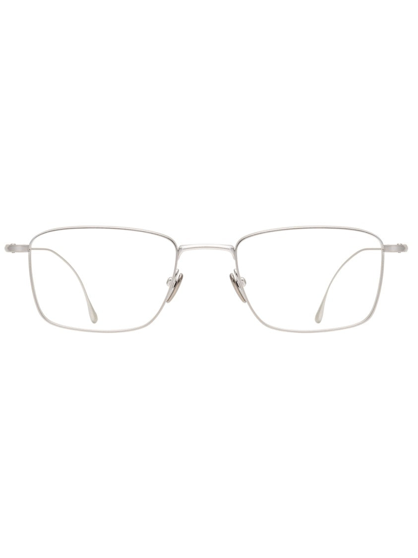 Masunaga Grey Titanium Optical Frames With Rectangular Shape