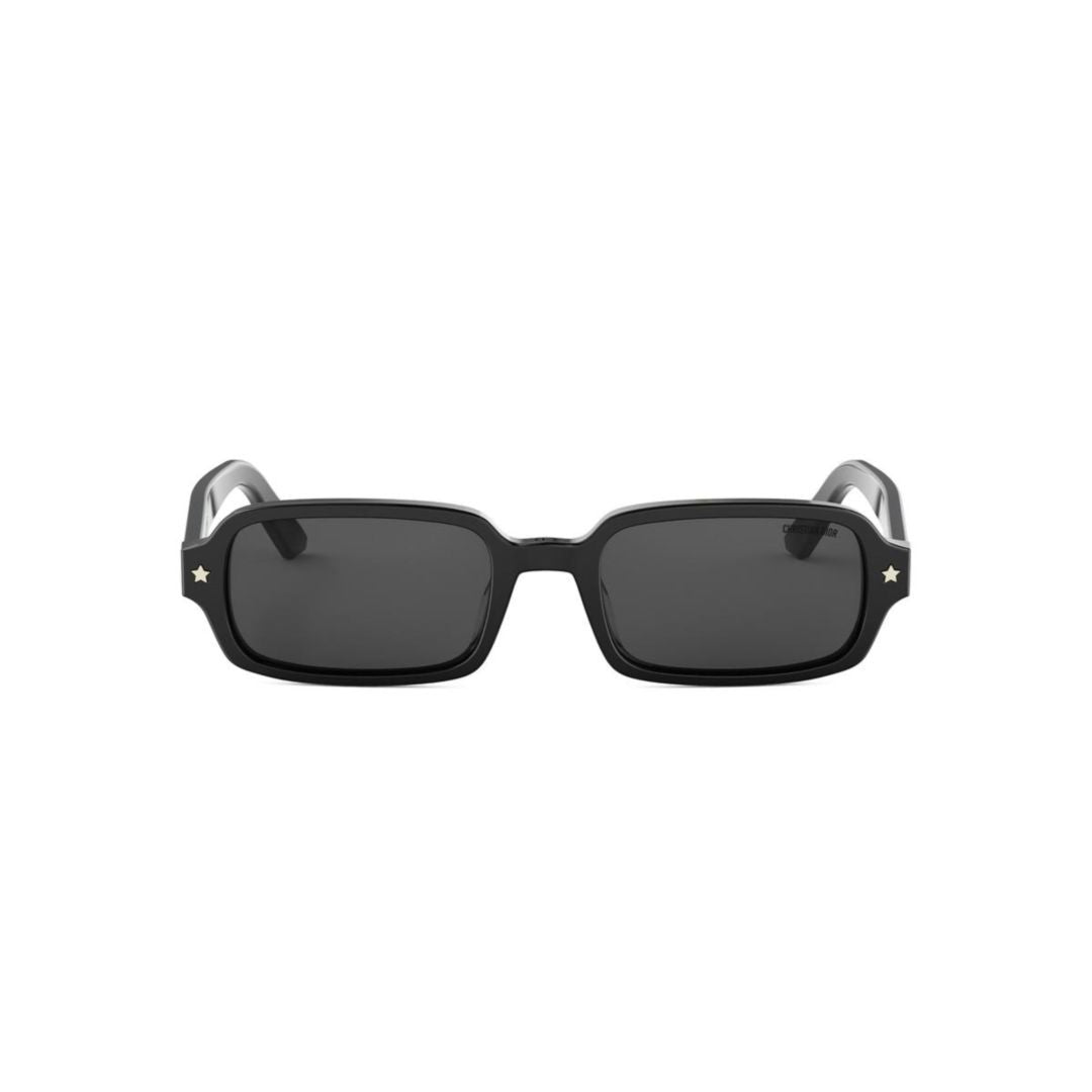 Dior Rectangular Black Plastic Sunglasses With Elegant Design
