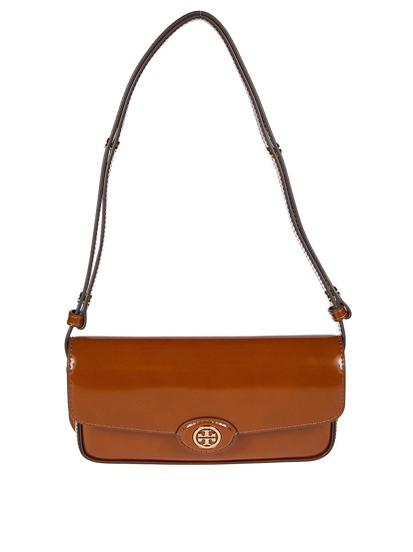 Tory Burch Robinson Spazzolato E/W Shoulder Bag
