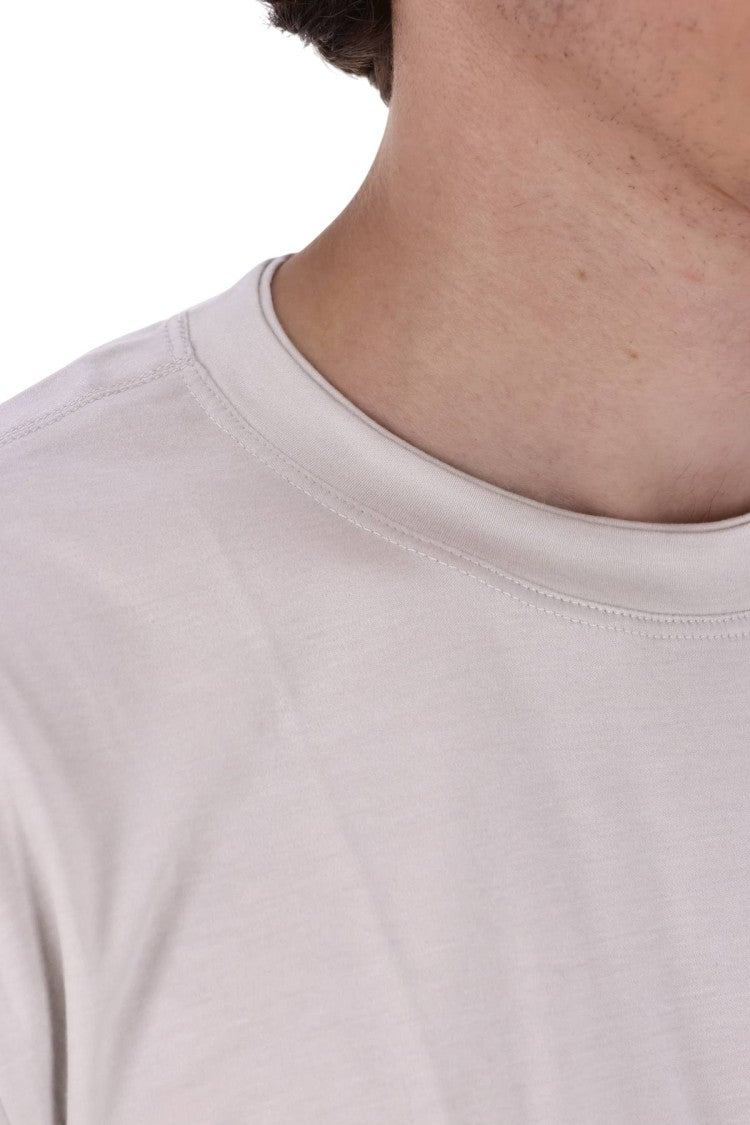 Eleventy Sand Tonal Profiles Cotton T-Shirt