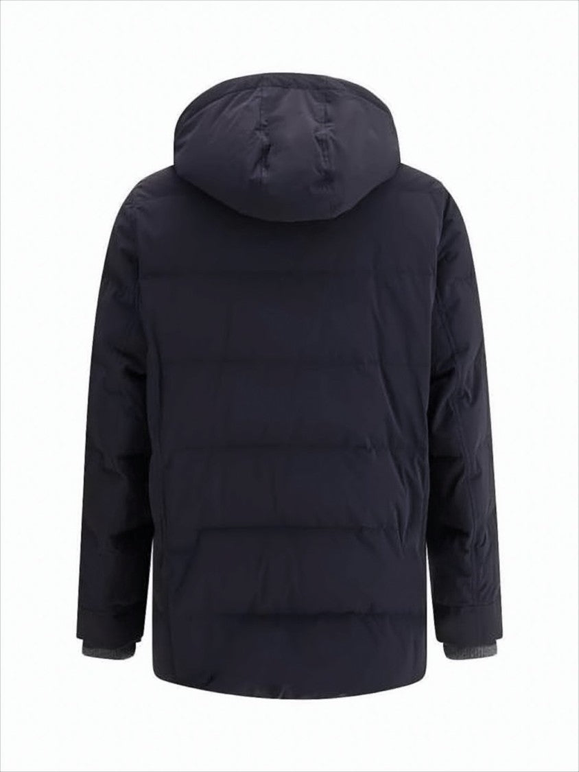 Brunello Cucinelli Quilted Down Jacket With High Collar