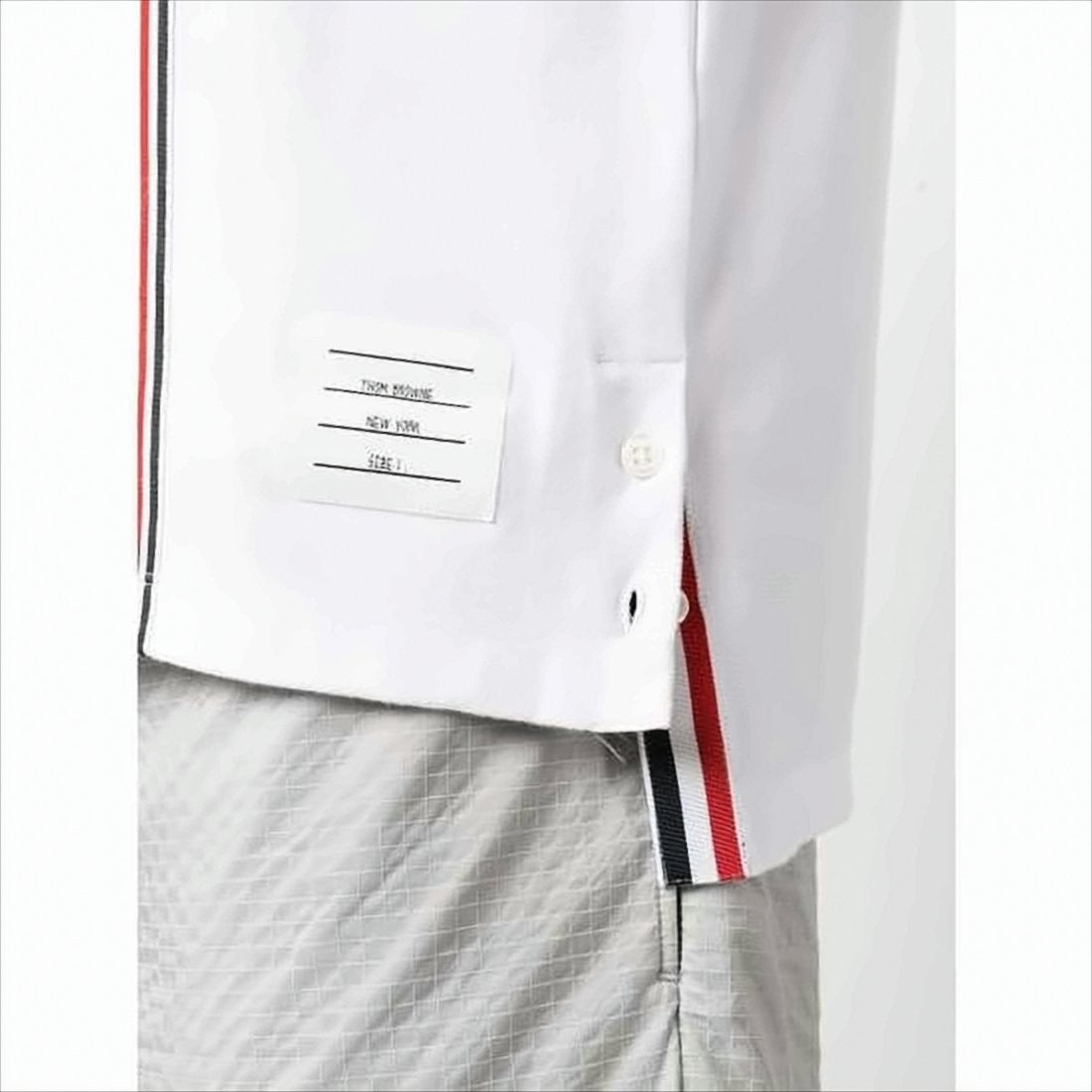 Thom Browne Short-Sleeved T-Shirt With Minimalist Stripe Detail