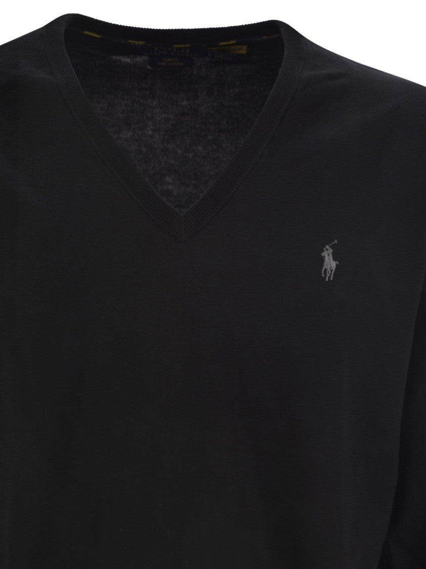 Polo Ralph Lauren Slim-Fit Cotton Jersey With V-Neck