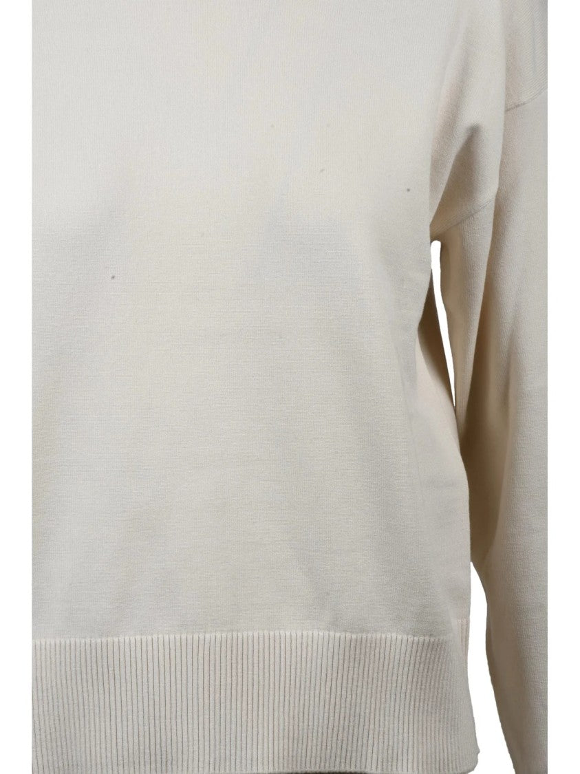 Max Mara White Polyester Sweater