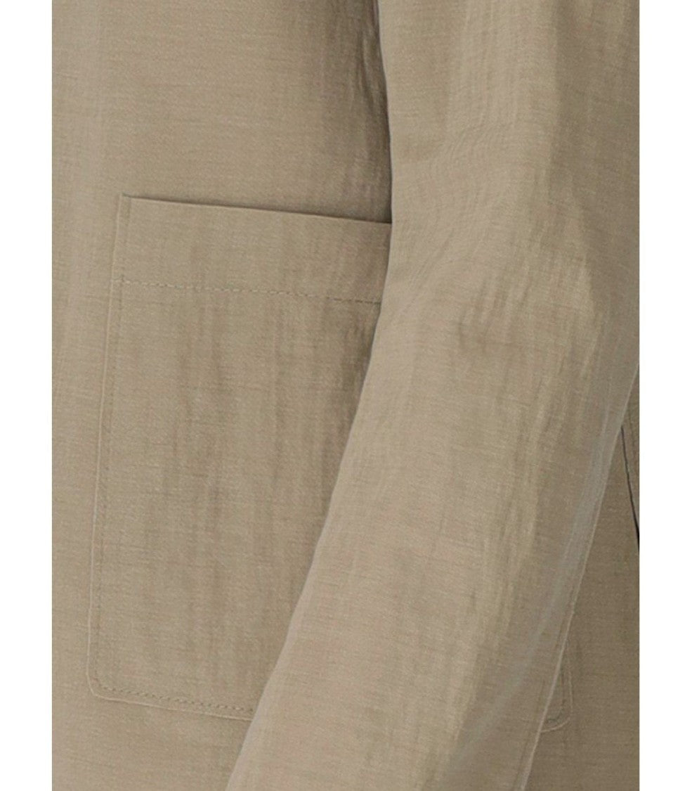 Harris Wharf London Dove Grey Single-Breasted Blazer