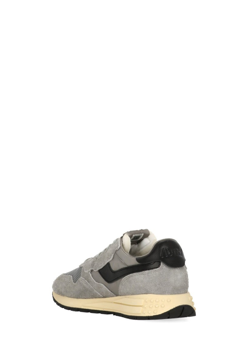 Autry Suede Contrast Heel Sneakers