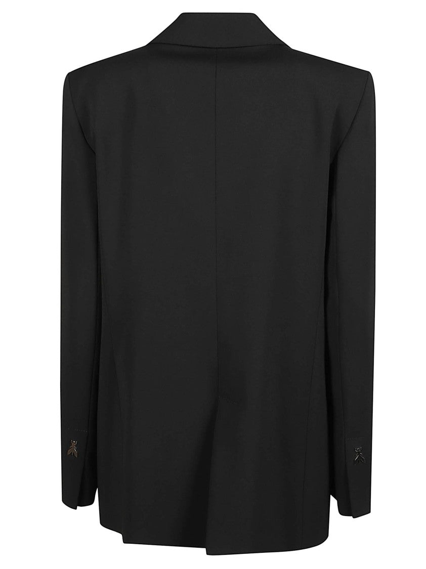 Patrizia Pepe Single-Breasted Tailored Jacket With Classic Notched Lapel