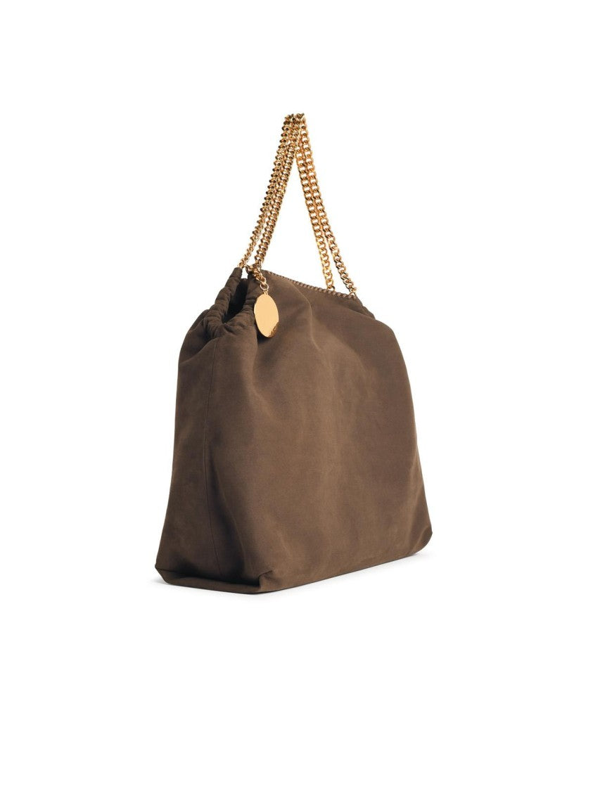 Stella Mccartney Tote Falabella' Brown Vegan Leather Bag With Drawstring