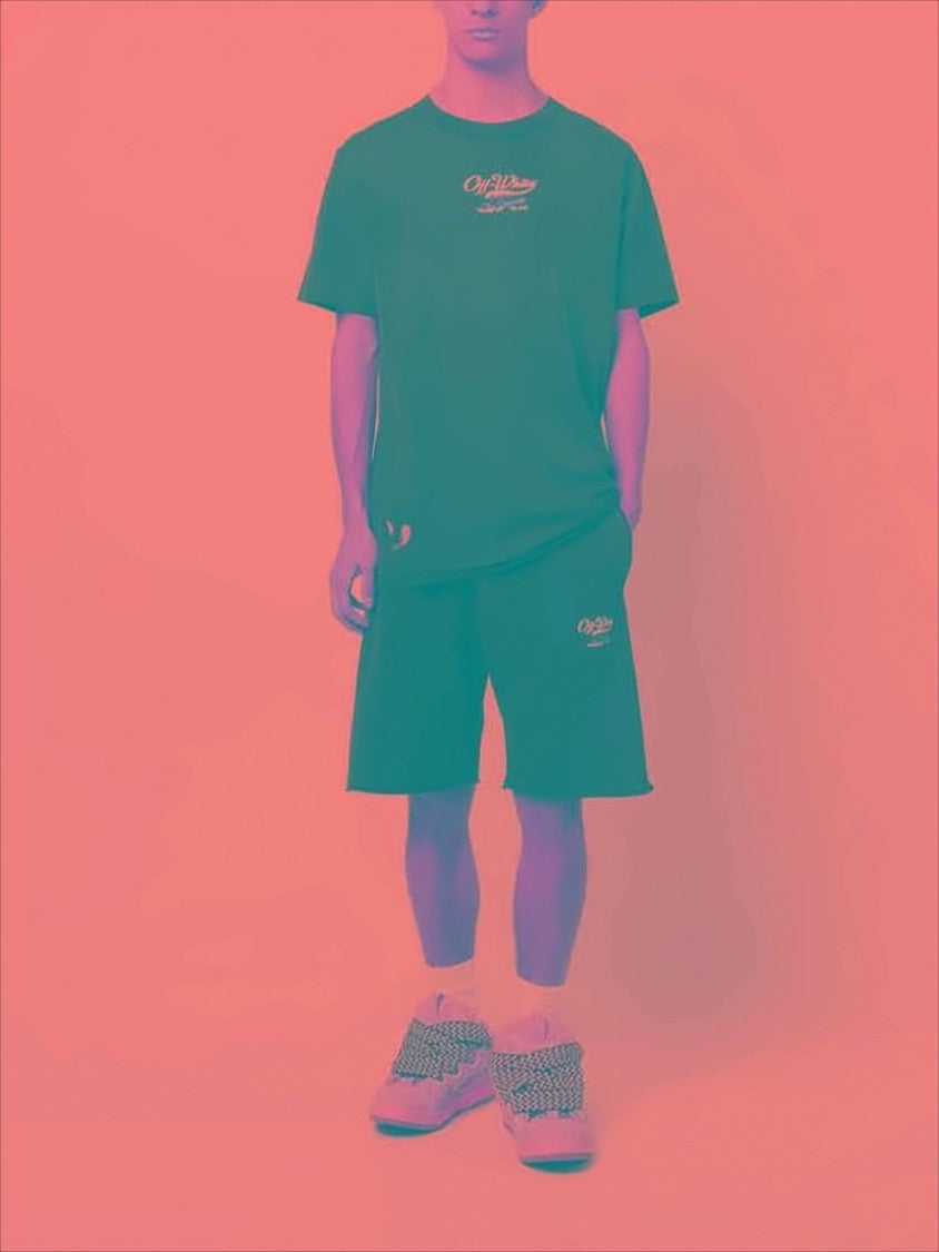 Off-White Relaxed-Fit Black Cotton T-Shirt With Logo Print