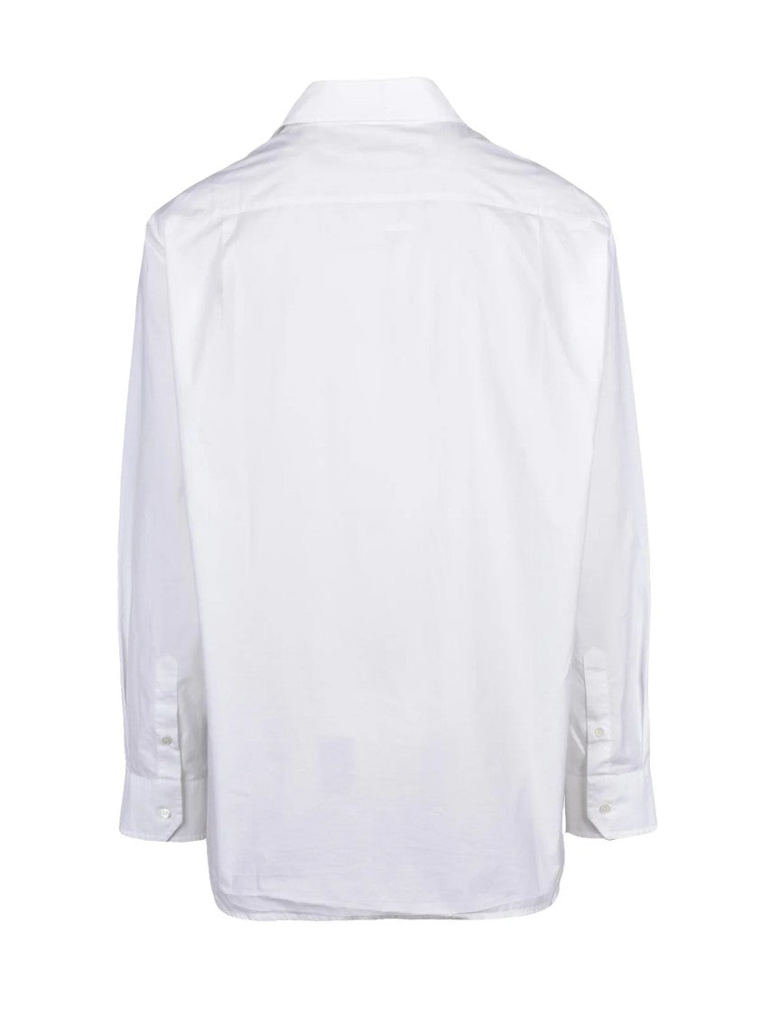 Mm6 By Maison Margiela White Cotton Star Shirt