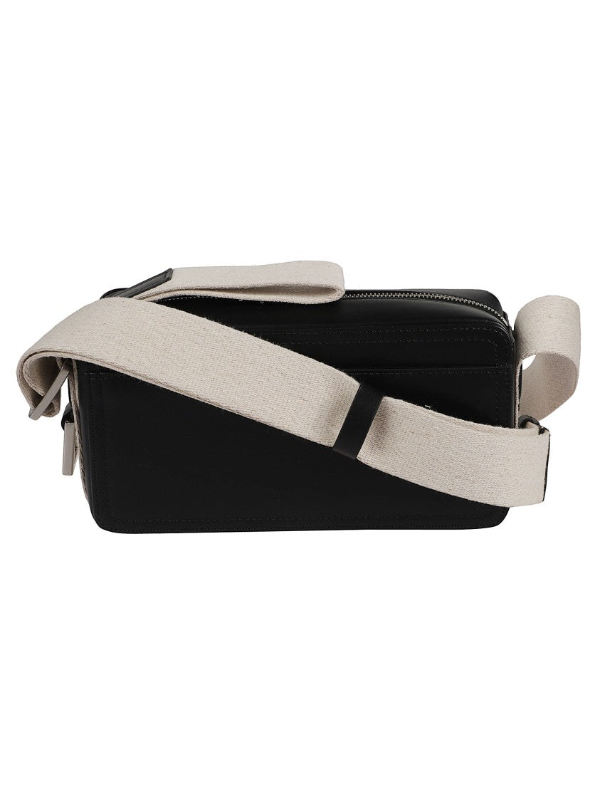 Jacquemus Rectangular Black Leather Cuerda
