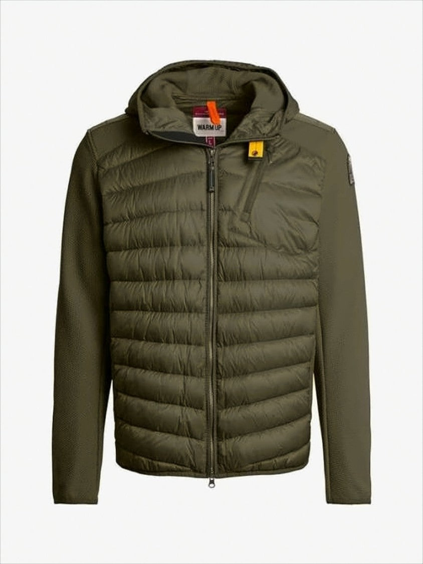Parajumpers Quilted Padded Jacket With Hood And Zippered Chest Pocket