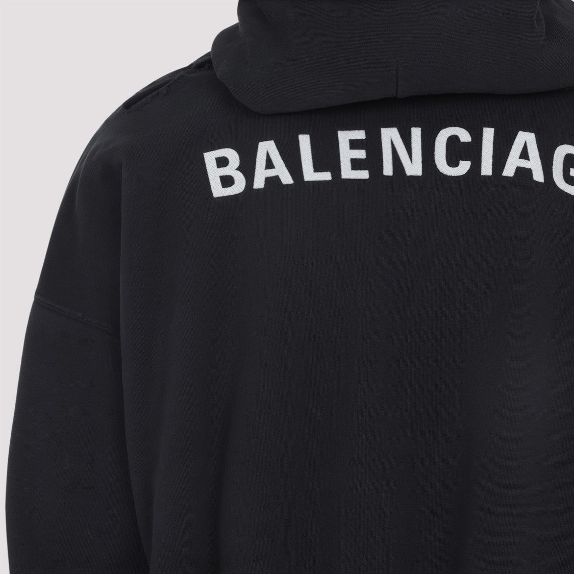 Balenciaga Black Cotton Hybrid Bomber