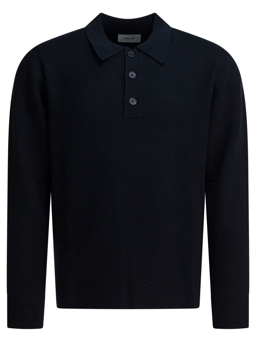 Nn.07 "Harald" Wool Polo Sweater