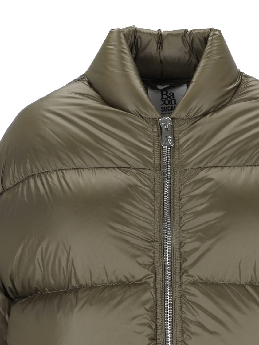 Bacon "Storm Fury Cal" Green Quilted Down Jacket