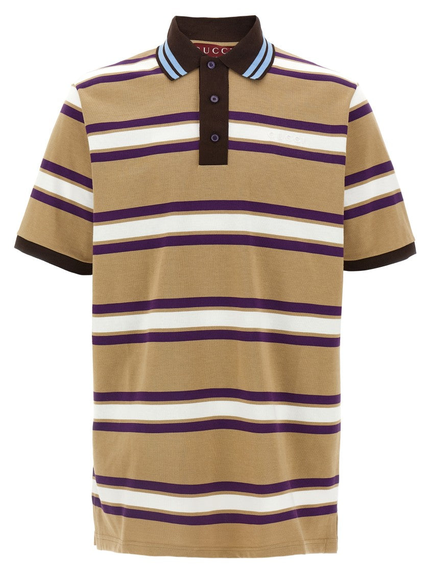 Gucci Embossed Logo Polo Shirt