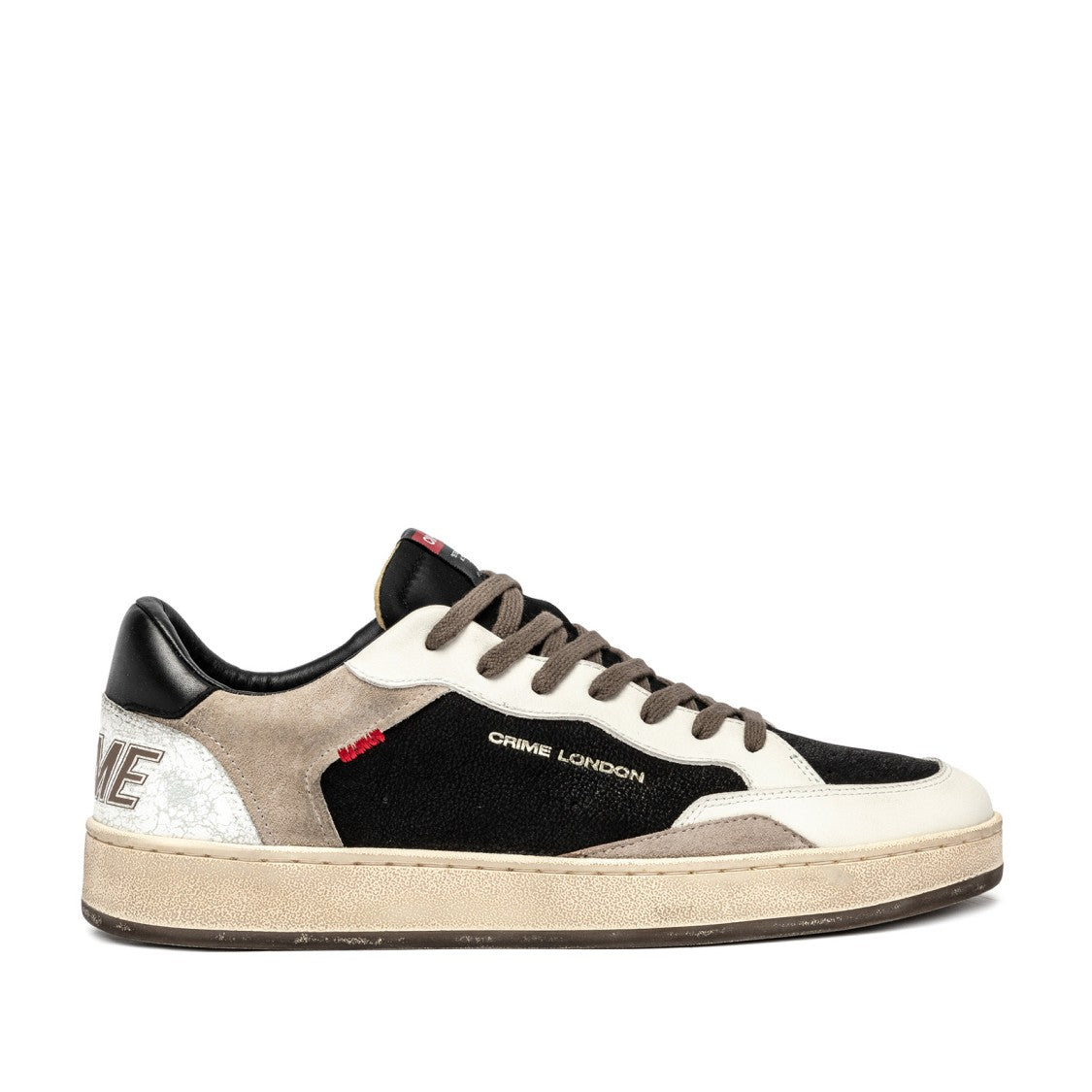 Crime London Chelseask8 Deluxe Sneakers - Black/White/Beige