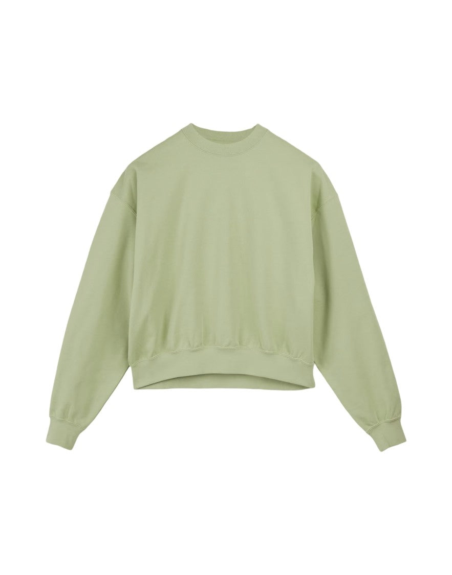 Y-3 Relaxed Fit Crewneck Sweatshirt With Cropped Hem