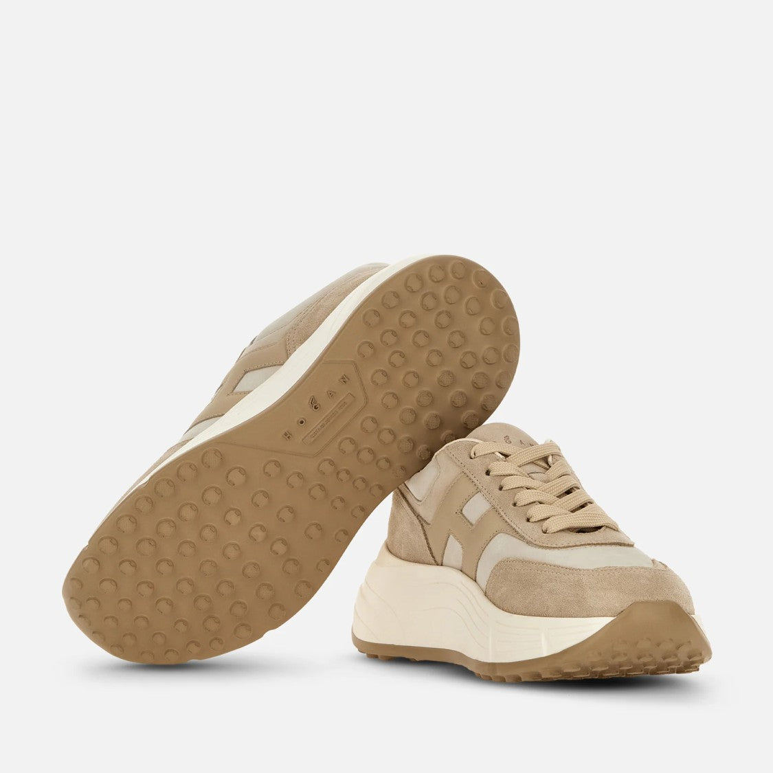 Hogan Classic Lace-Up Sneakers With Sole