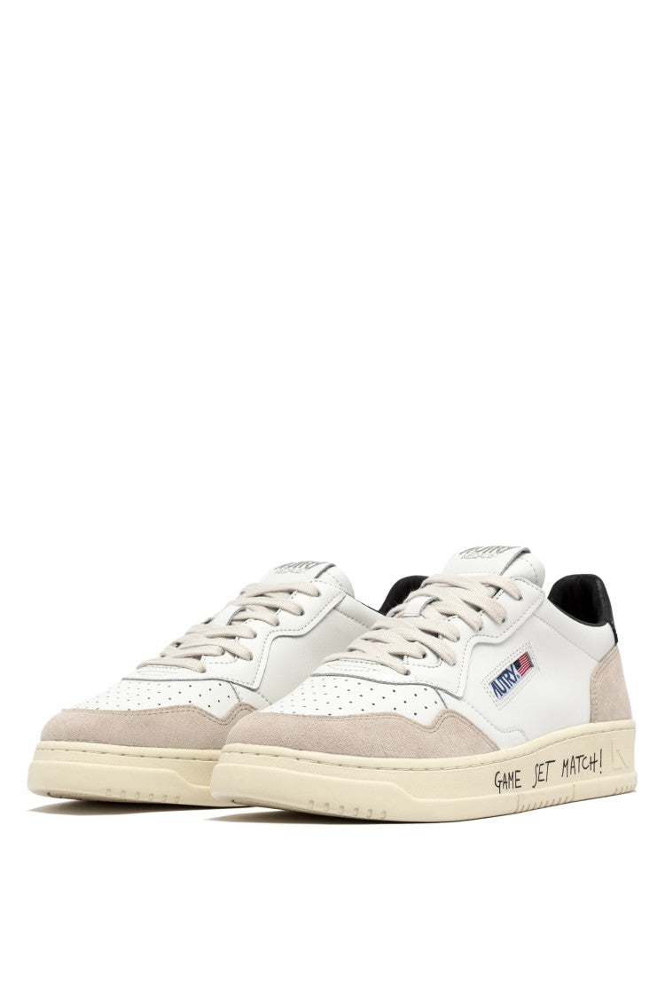 Autry Medalist Leather Suede Sneakers