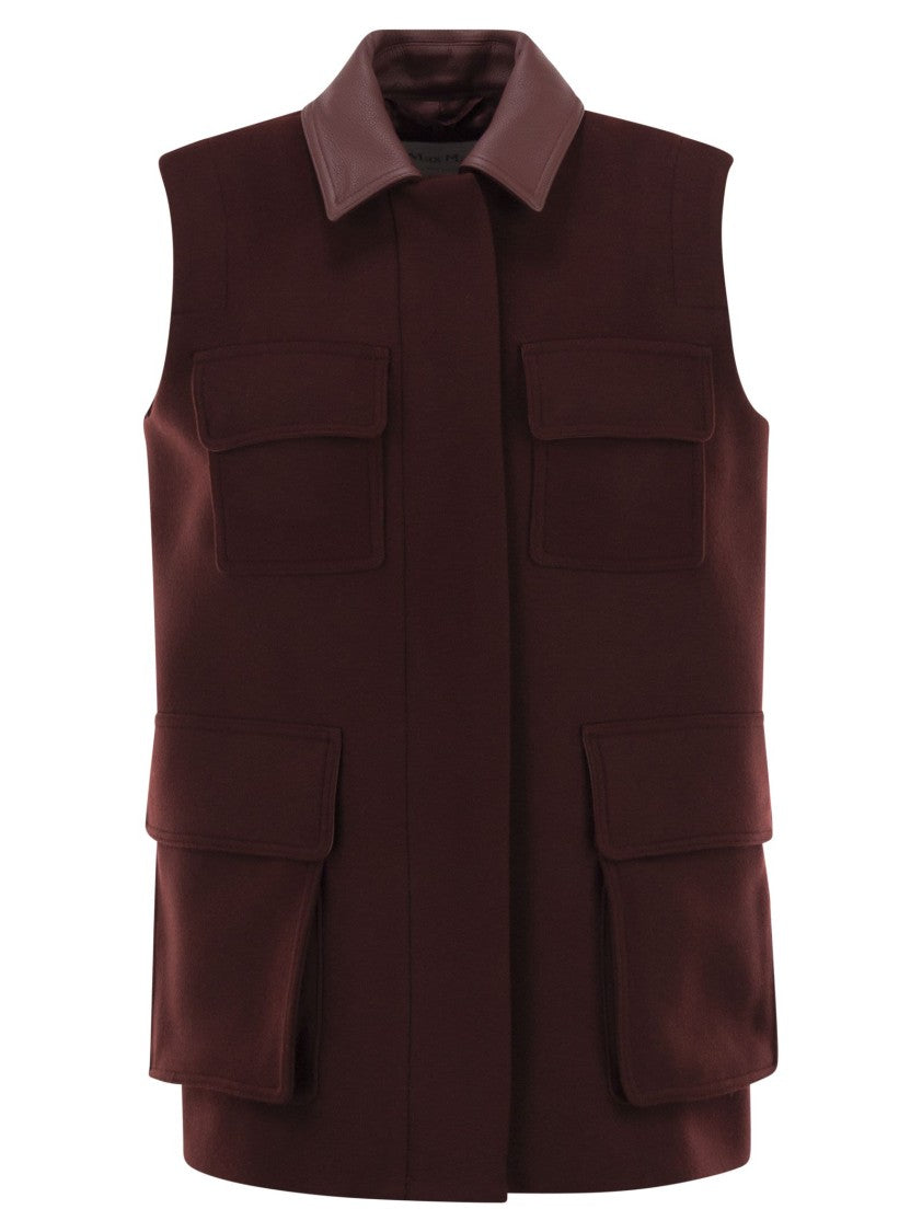 Max Mara Aeroso1234 Long Waistcoat In Wool, Alpaca And Cashmere
