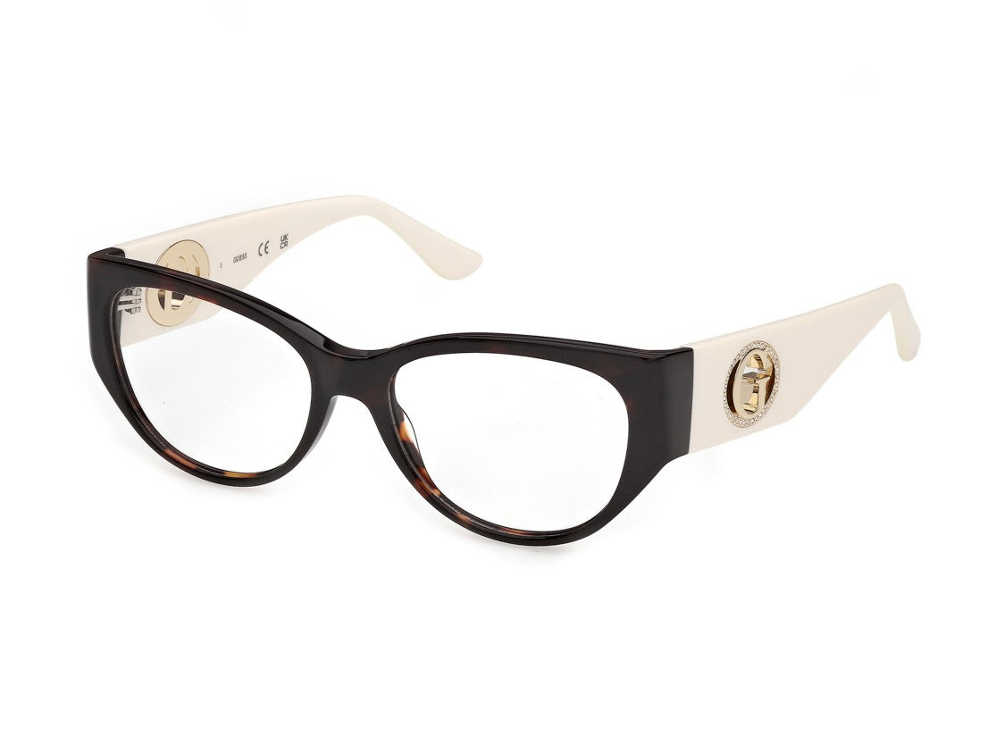 Guess Tortoiseshell Gu50351 Cat-Eye Eyeglasses