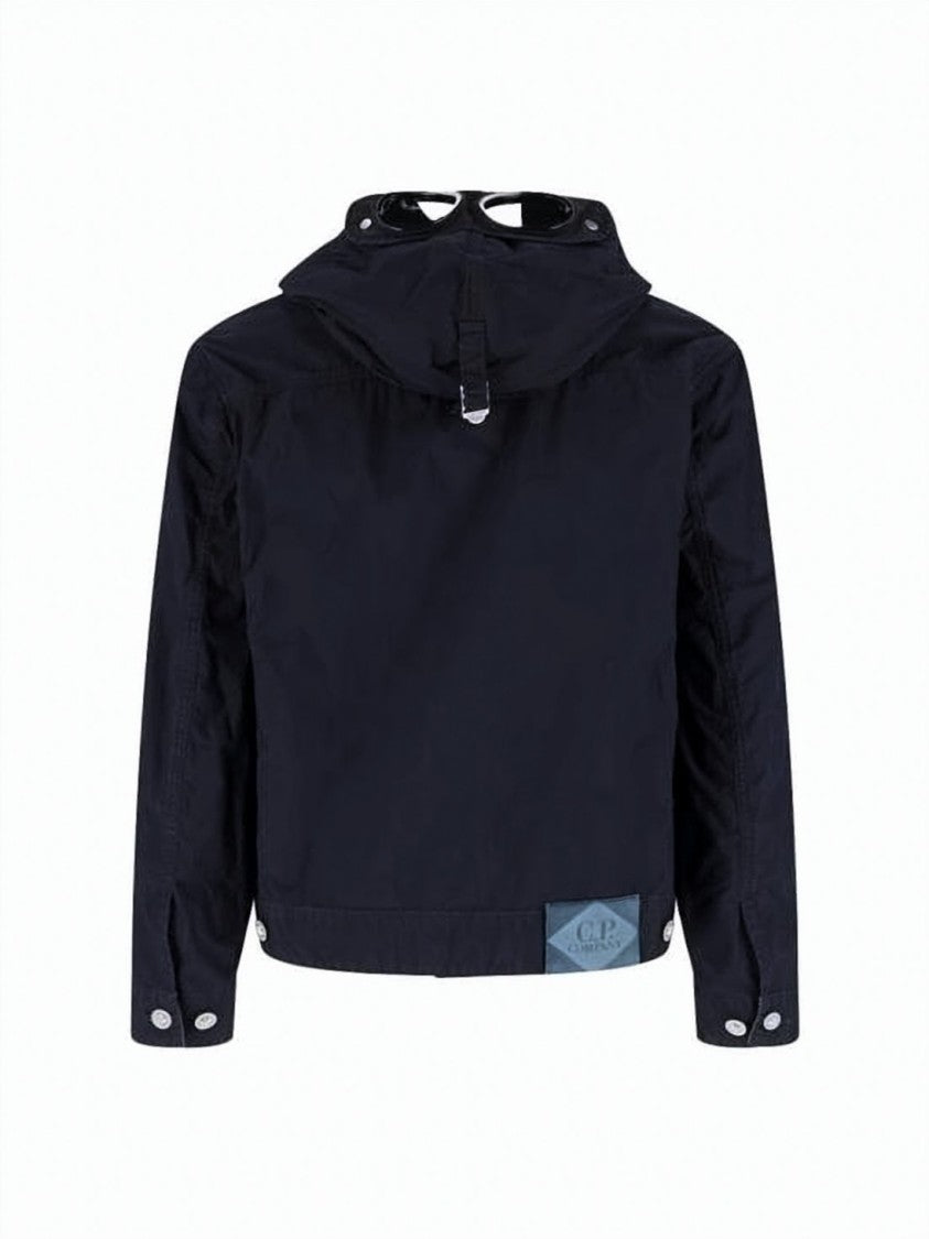 C.P. Company Cropped Urban Jacket With Integrated Goggles And Matte Finish