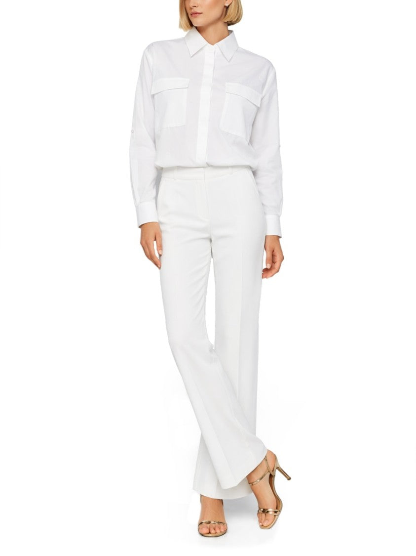 Max Mara Tenuous Crisp White Boxy Cotton Shirt