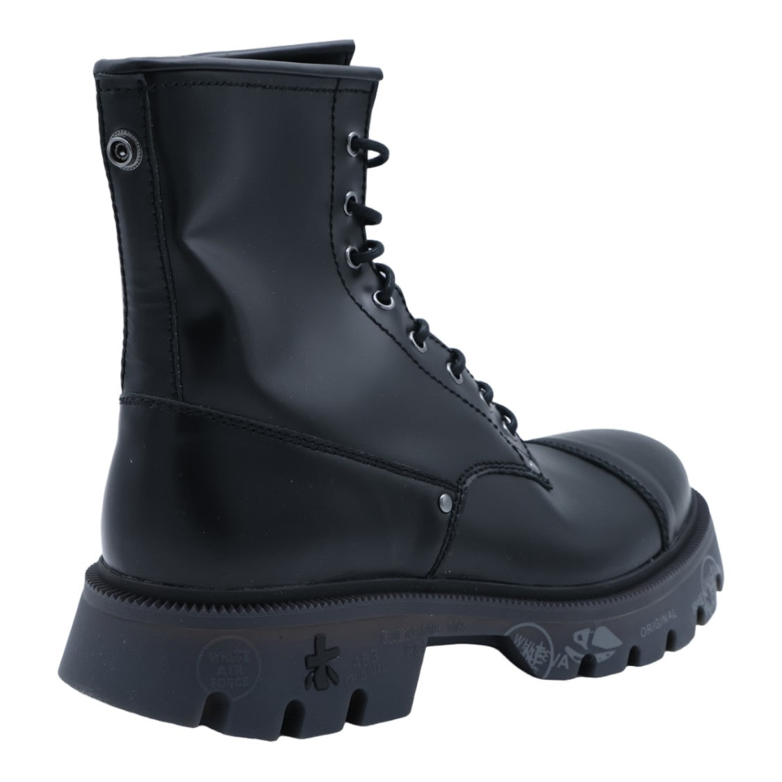 Premiata Black High-Ankle Embossed Rugged Boots