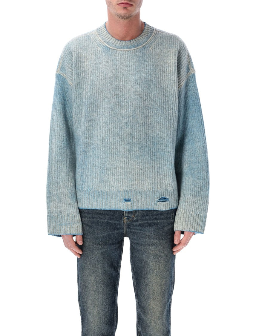 Represent Fade Out Reversible Ribbed Wool Sweater