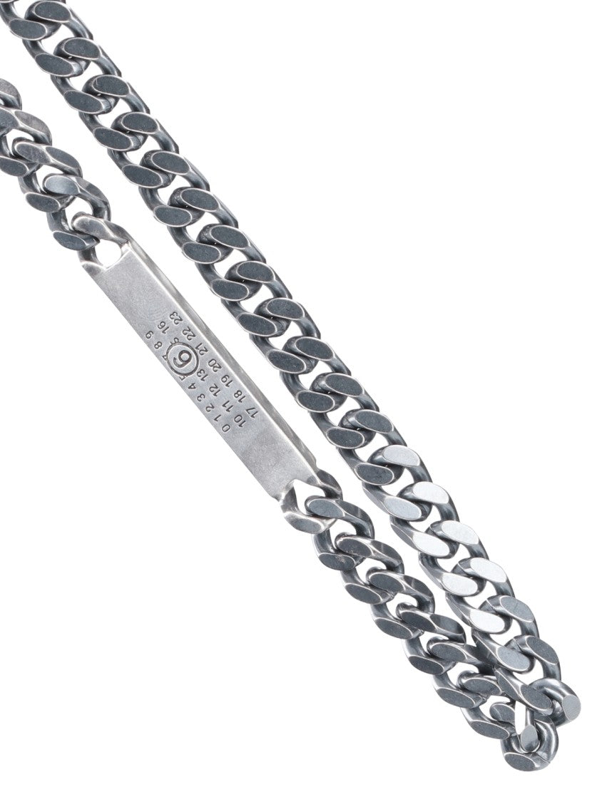 Mm6 By Maison Margiela Minimalist Grey Bracelet With Modern Aesthetic