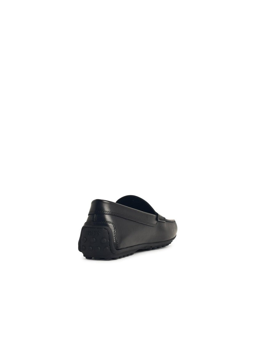 Tod's City Gommino' Black Leather Loafers