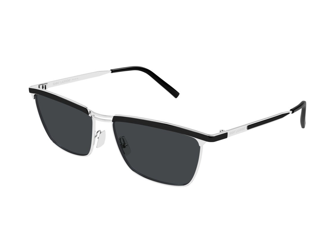 Saint Laurent Silver Sl 795 Joe Metal Rectangular Sunglasses