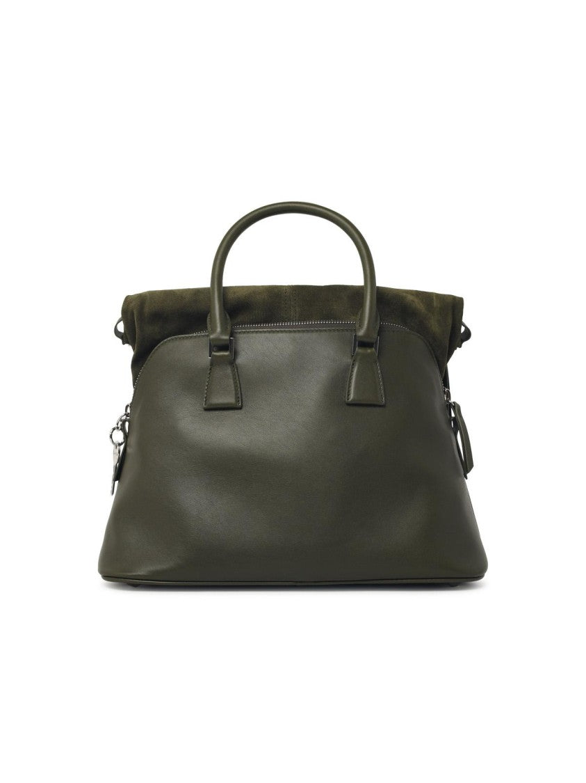 Maison Margiela Medium '5Ac Soft' Green Leather Bag