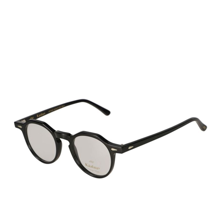 Kador Justin Classic Round Frame Eyeglasses With Geometric Accents