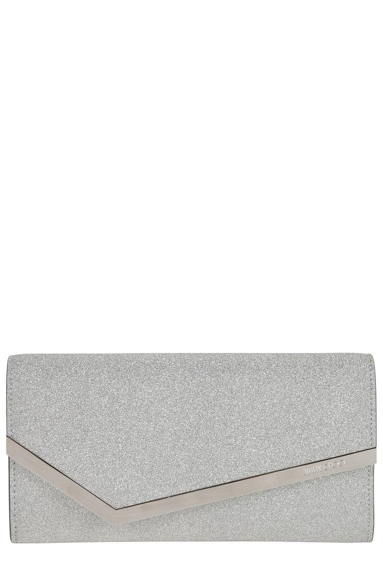 Jimmy Choo Fine Glitter Leather Emmie Bag