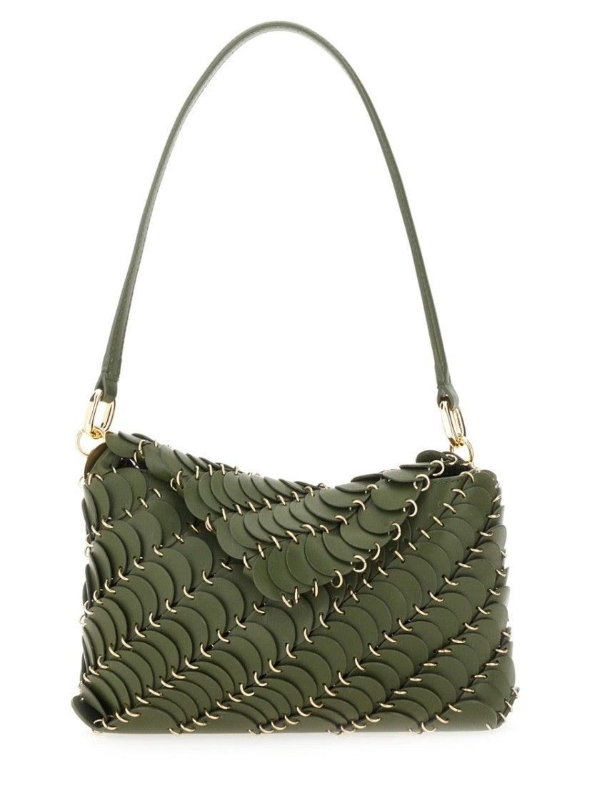 Rabanne Calfskin Shoulder Bag With Overlapping Leather Scales