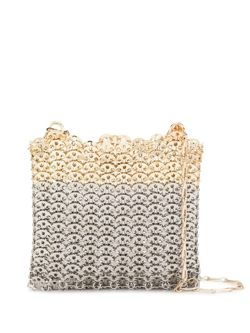 Rabanne Chainmail Handbag With Gradient Finish And Scalloped Edging