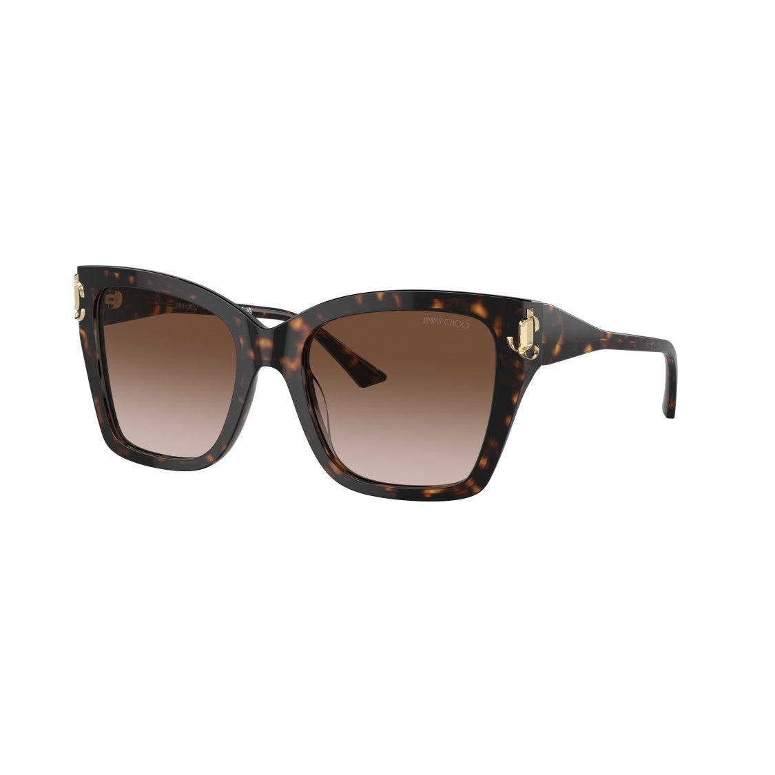 Jimmy Choo 0Jc5012 Bold Oversized Square Frame Tortoiseshell Sunglasses