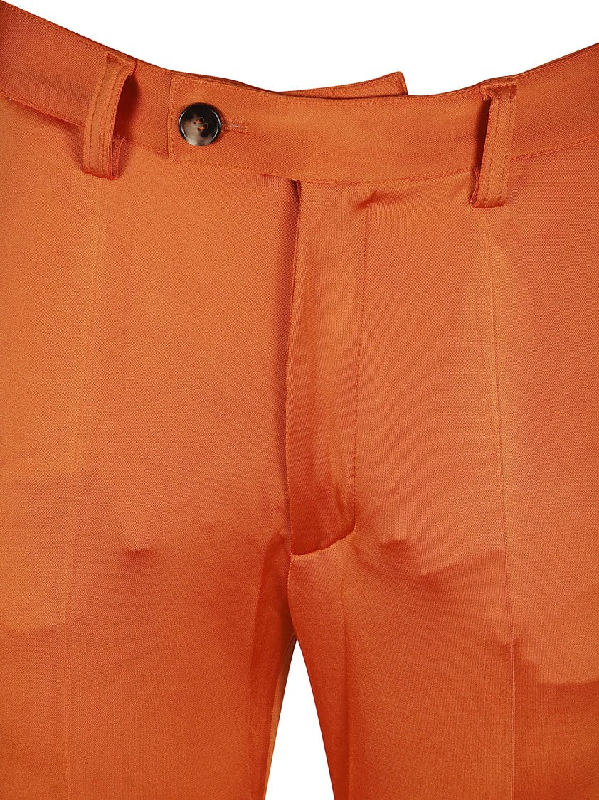 Marni Tailored Orange Trousers With Smooth Finish