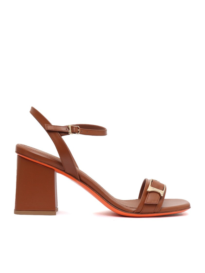 Santoni High Sandals With Delicate Ankle Strap