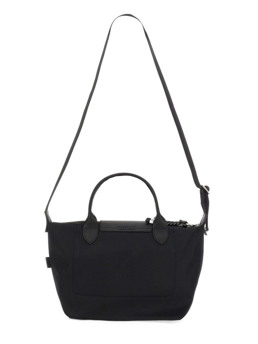 Longchamp Compact Shoulder Bag With Dual Handles And Adjustable Strap