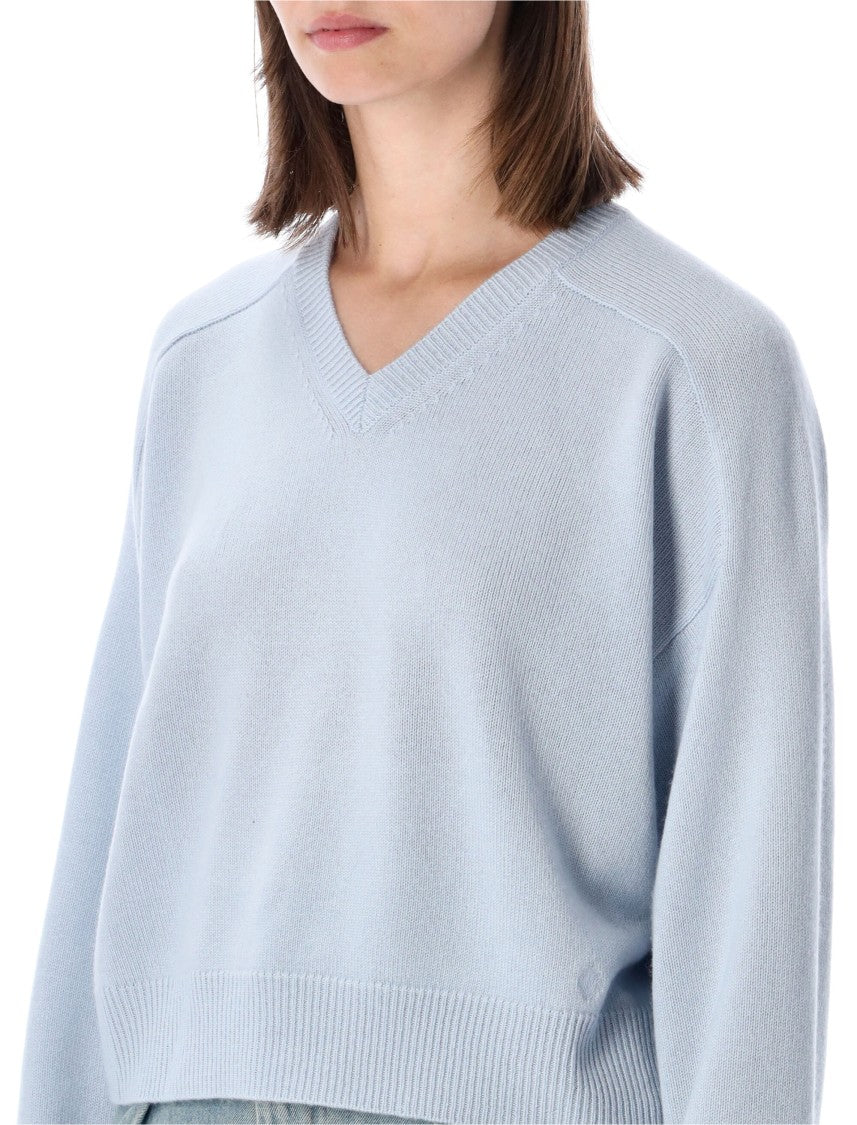 Loulou De Saison Anzor V-Neck Cashmere Boxy Sweater