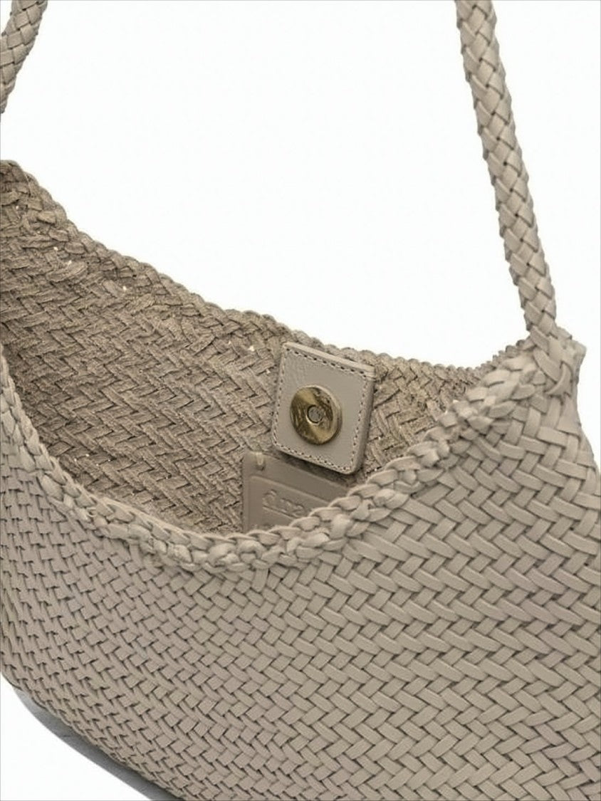 Dragon Diffusion Woven Buffalo Leather Shoulder Bag
