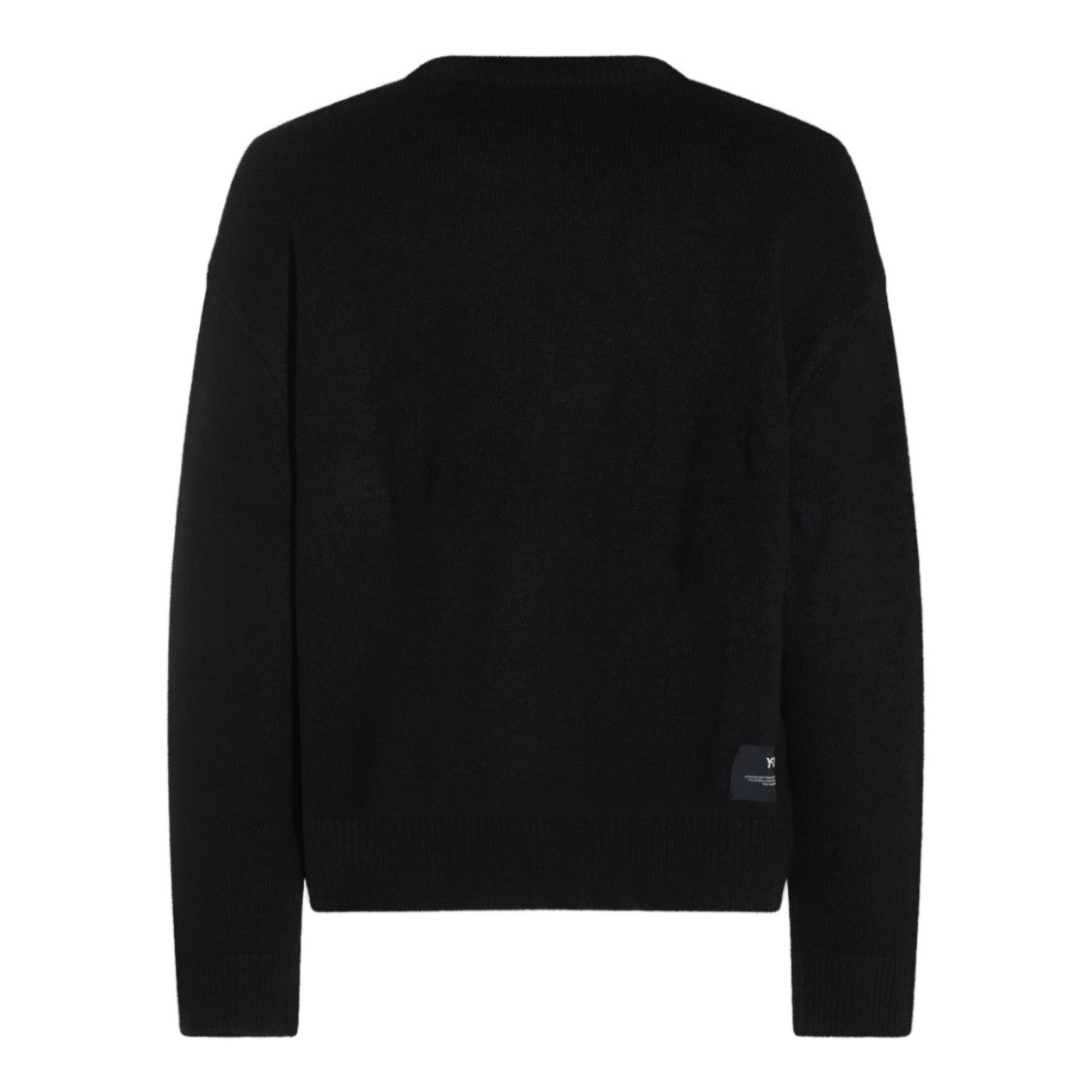 Y-3 Black Fuzzy Graphic Knit Sweater