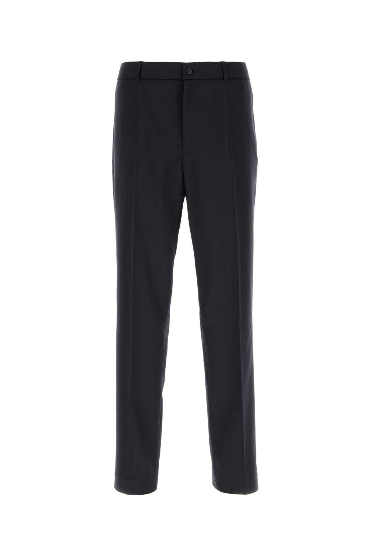 Moncler Midnight Blue Stretch Wool Blend Pant