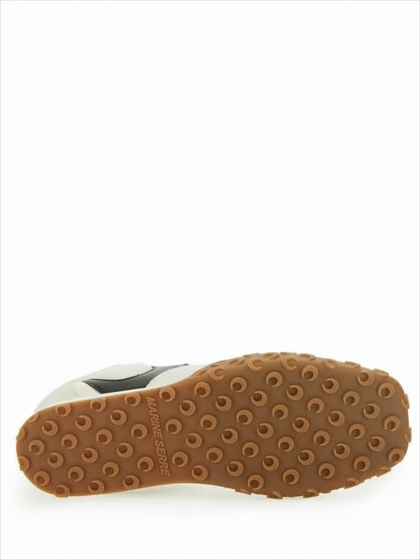 Marine Serre Off-White Calf Leather Sneakers